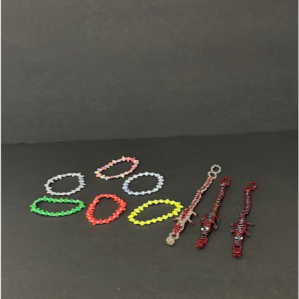 KIDS TURTLES OWLS AND GATOR BRACELETS